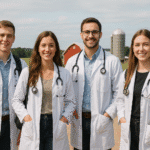 Medical students in rural area