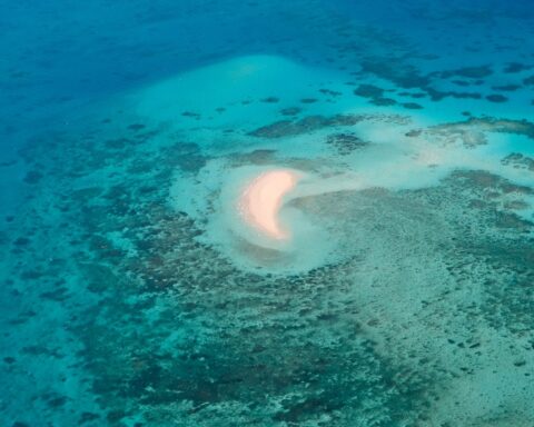 https://unsplash.com/photos/a-crescent-sandbar-in-a-vibrant-turquoise-ocean-with-reefs-Fcz03oK2KhU